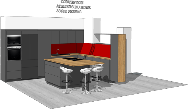 Plan de cuisine 3D